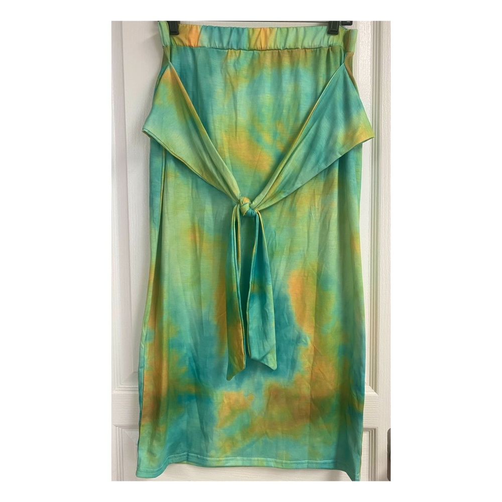 Tropical 2 piece skirt set